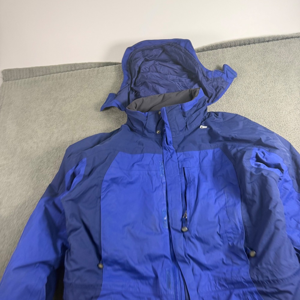 LL Bean Mens XL Blue Hooded Insulated Winter Parka Jacket 0PH13